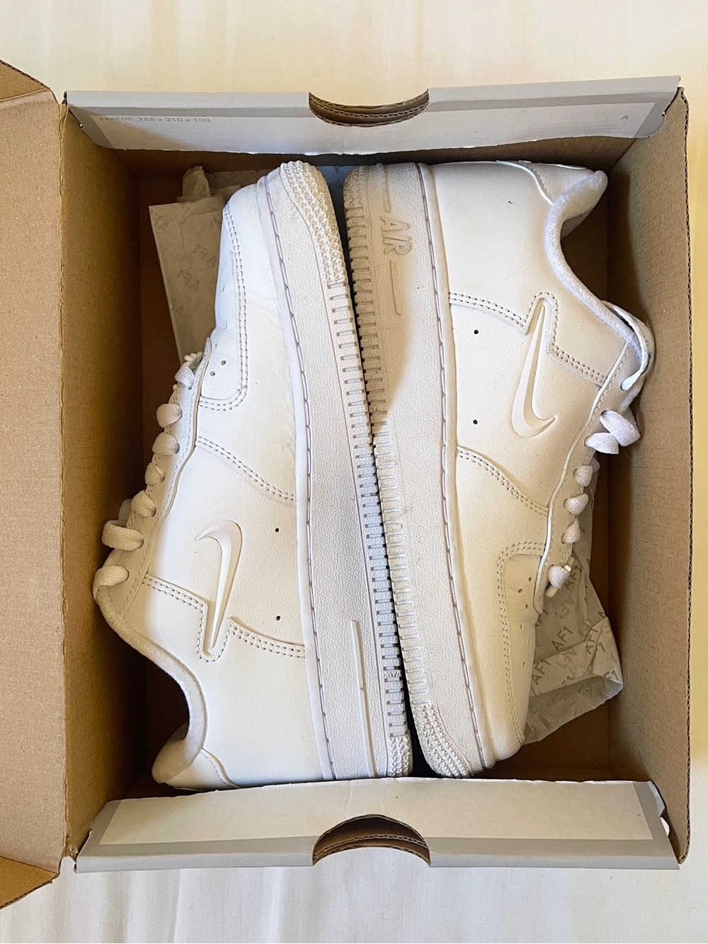 Nike Air White Low-Top Leather Sneakers